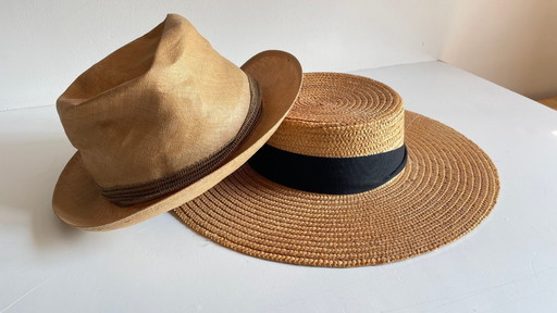 Déco CHAPEAUX de Paille Vintage