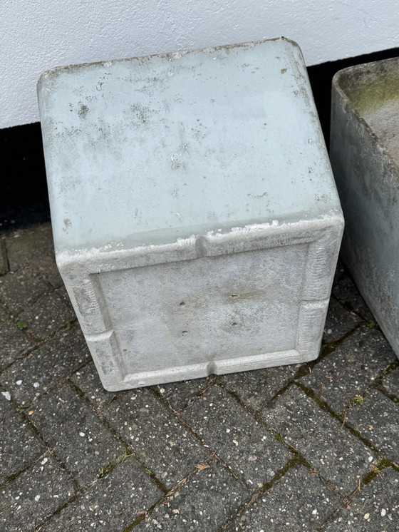 Image 1 of Pair of Willy Guhl Square Planters