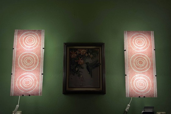 Image 1 of Vintage Set IKEA Gyllen lampen 2 sets glazen (+1losse glas)