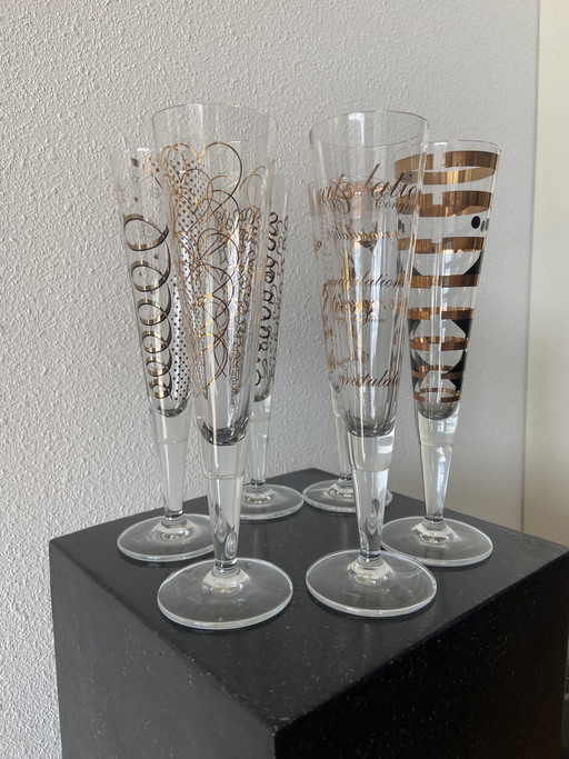 Ritzenhoff champagne glazen set van 6