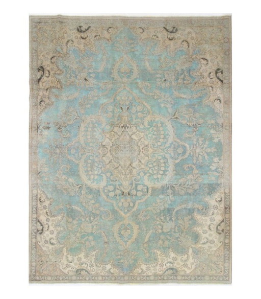 Orientalische Handgeknüpfter Vintage Art Klassik & Relief Design 310 x 238 cm Beige,Blau Farbe