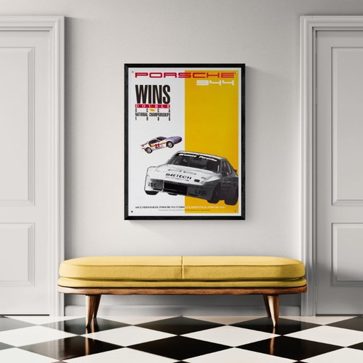 🏁 Porsche 944 — Double SCCA National Championships – 1988 – Original Poster | Michael Osborne | Screenprint | 102 × 76 cm | USA