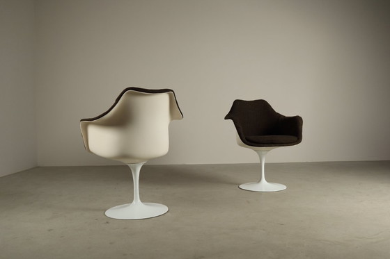 Image 1 of Paar originele Tulip-fauteuils van Eero Saarinen voor Knoll International, jaren 60