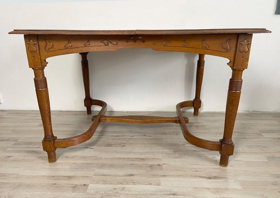Image 1 of French Antique Art Nouveau / Jugendstil dining table