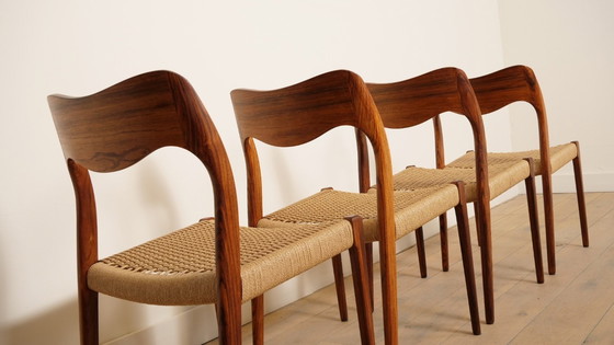 Image 1 of 4 Stühle | Niels Otto Møller | Modell 71 | Palisanderholz | Restauriert