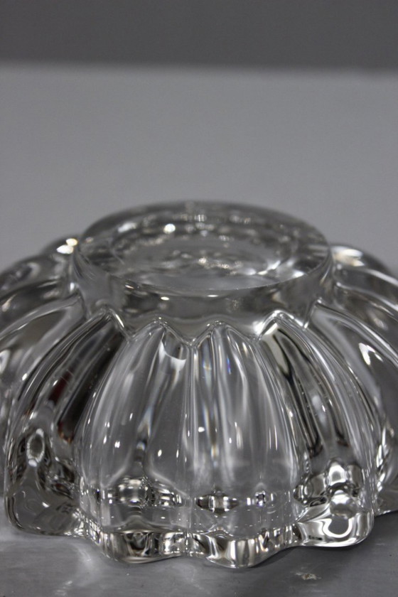 Image 1 of Posacenere di cristallo di Pierre d'Avesn, Francia, periodo Art Déco, anni '40