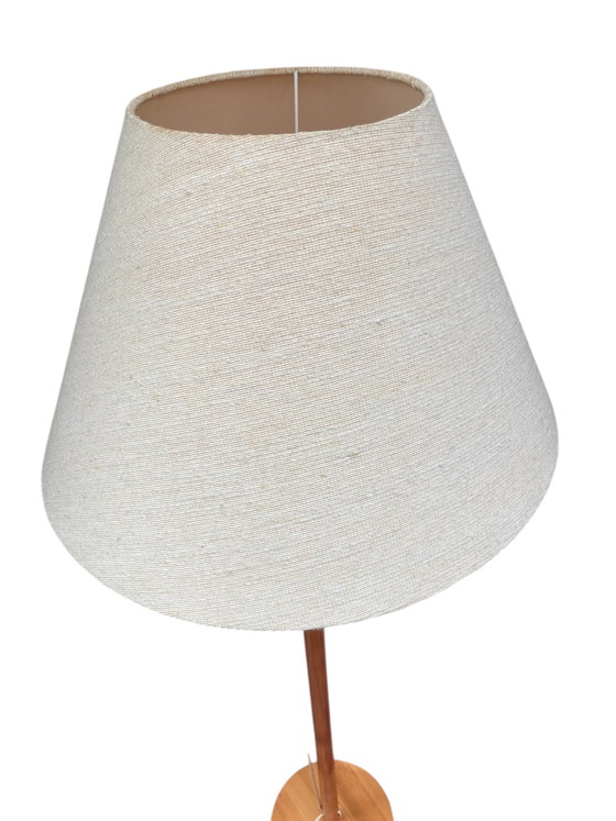 Image 1 of Vurenhouten vloerlamp jaren 70, Lys Denemarken 
