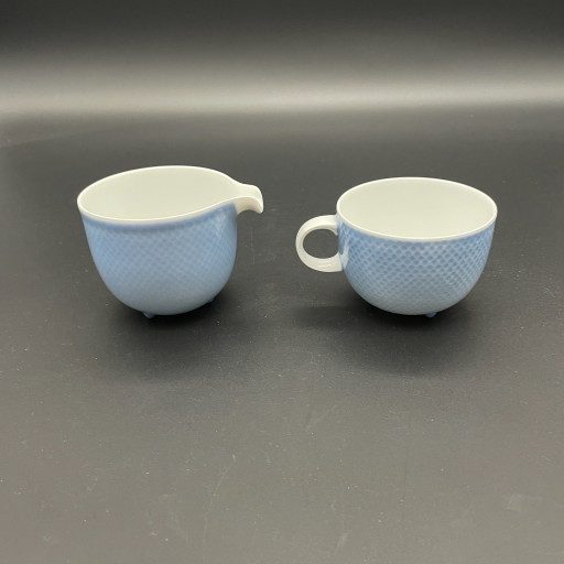 Rosenthal Century – Tapio Wirkkala – Set Porcellana 2 pezzi Azzurro – Anniversario 1979/80