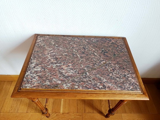 Image 1 of Mesa de centro de mármol estilo Luis XVI