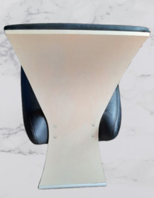 Dauphin "Bobo" leather lounge chair by Dietmar Scharping - Postmodern design of the 1990s