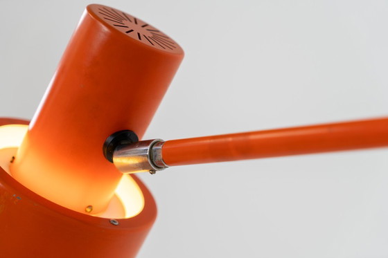 Image 1 of Lámpara de pared “Skala” naranja de Jo Hammerborg para Fog & Mørup (Dinamarca, años 60).