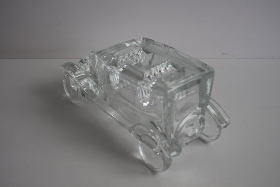 Image 1 of Fermacarte in vetro antico Art Déco, Tatra 11, circa anni '20.