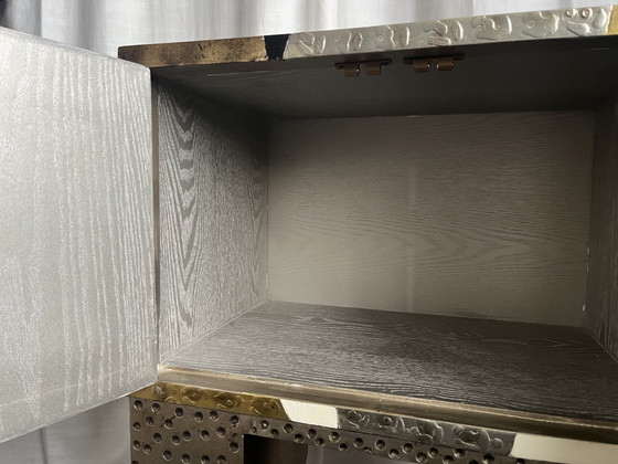 Memphis Stijl Kastje, Lam Lee Group, 1990’s – Kasten, Metal, Wood, Vintage (photo 10 of 13)