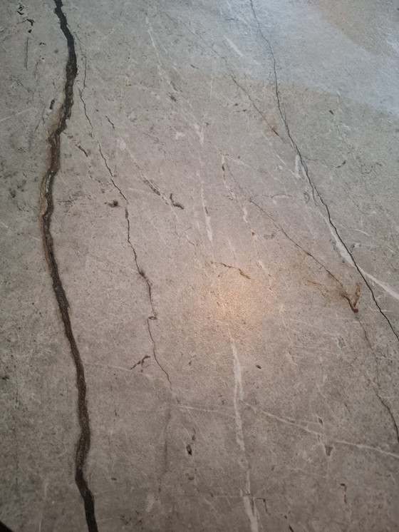 Image 1 of Table du Sud, table de salle à manger ovale en céramique danoise.