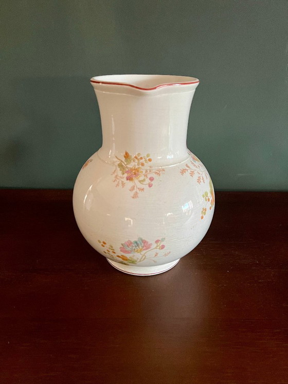 Image 1 of Porcelain and earthenware factory Ludwig Wessel Art Nouveau wash jug. Marked with Imperial Bonn and painted by hand.