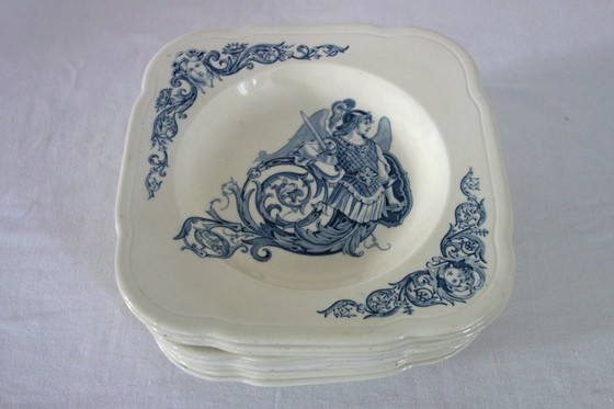 Image 1 of 11 Piatti Terre de Fer Clairefontaine rinascimentali del XIX secolo