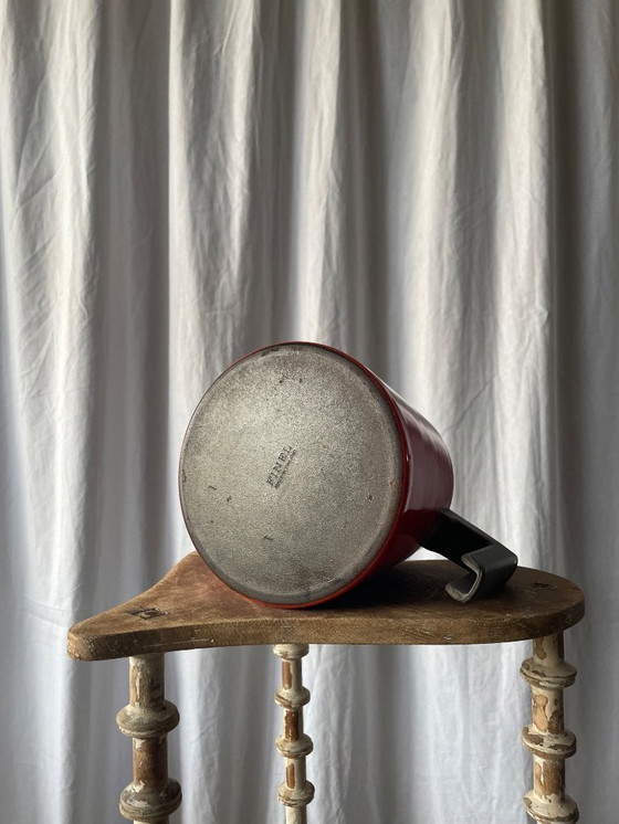 Image 1 of Emaillierte Kaffeekanne aus Gusseisen von Antti Nurmesniemi für Finel, 1950