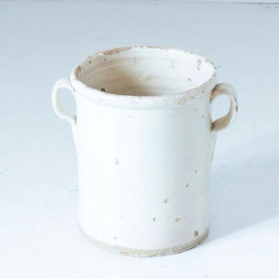 Image 1 of 3x Antique Handmade Ceramic Vases, Set of Three, Italy 1900 circa