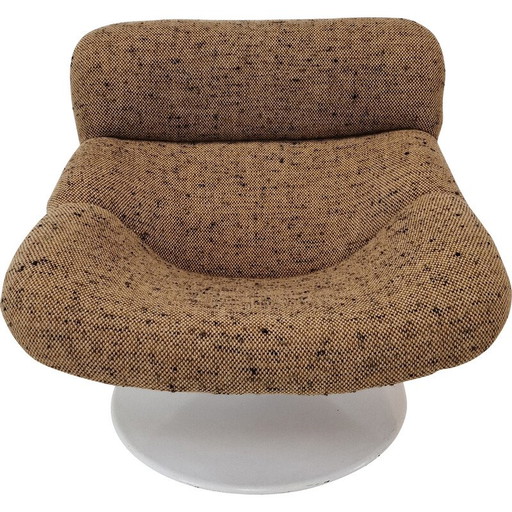 Vintage model F518 fauteuil in hout en metaal van Geoffrey Harcourt voor Artifort, 1970