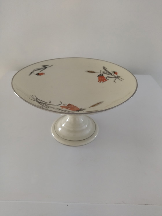 Art Deco Fruit Bowl/Compotier on Stand, 1918-1930 – Robert Hank, Tableware, Porcelain (photo 11 of 13)