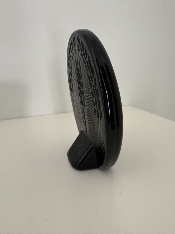 Image 1 of Fotolijstje van Zwart Glas, Scandinavian Design