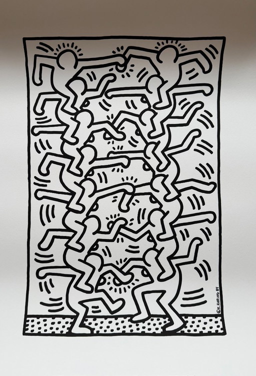 Keith Haring (1958-1990), Untitled, 1984, Copyright Keith Haring Foundation, Licensed by Artestar New York, Printed in the UK