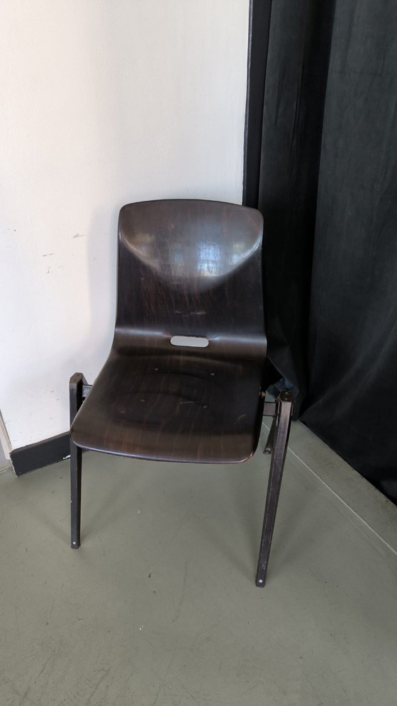 Image 1 of Ensemble de 5 chaises de salle à manger vintage Galvanitas S22 Pagholz