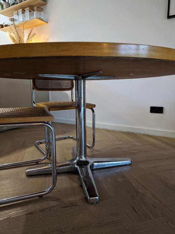 Image 1 of Round Midcentury Modern dining table - Pastoe style