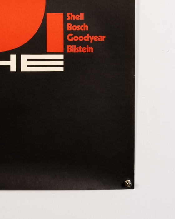 Image 1 of Porsche Interserie Nürburgring – 1973 – Originele Vintage Porsche Poster van Atelier Strenger – Mid-Century Modern – 102x76 cm