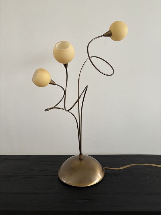 Image 1 of Italiaanse vintage messing buigzame lamp jaren 80