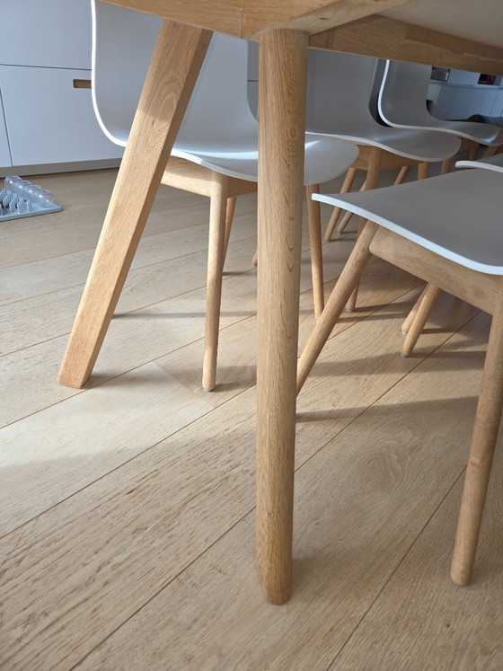 HAY Copenhague CPH30 dining table 250x90, white/soaped oak, Wood (photo 7 of 11)