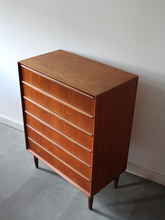 Image 1 of Vintage Deense ladekast in teak