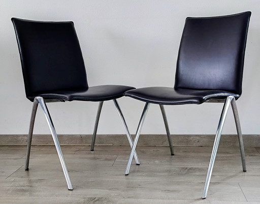 2x Leolux Natello marrone scuro
