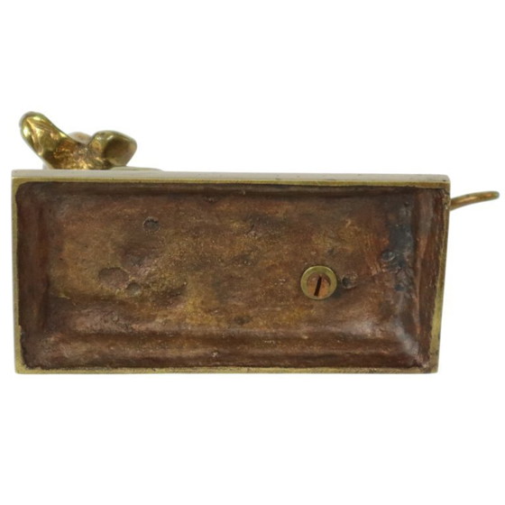 Image 1 of Estatua de perro salchicha de bronce macizo