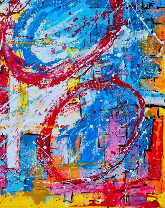 Image 1 of Jovan SRIJEMAC – Wandering Thoughts XXL – Künstler-Leinwand