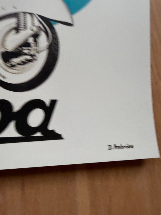 Image 1 of Gilbert Bécaud, Vespa, Copyright D.Ambrosie, Stampato in Belgio