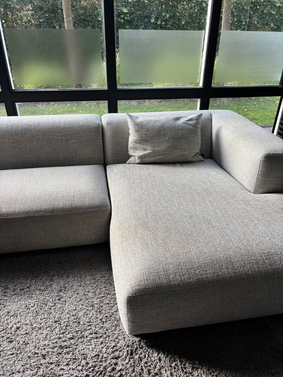 Modernes Ecksofa aus grauem Textil, Koozo, Stoff (Foto 9 von 12)