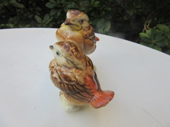 Image 1 of Figurine d'oiseau en porcelaine Goebel, mésange bleue, vintage
