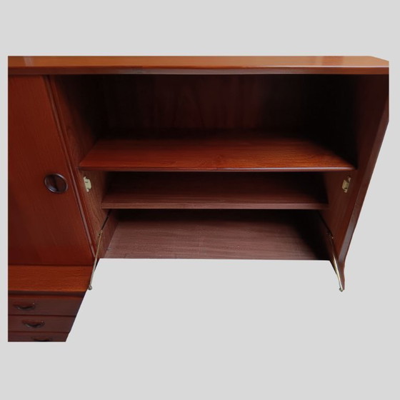 Image 1 of Credenza alta vintage in teak di Louis van Teefelen per Wébé