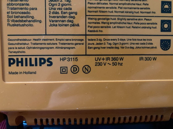 Image 1 of Lampada da zonne vintage Philips HP3115 Ultraphil de Luxe