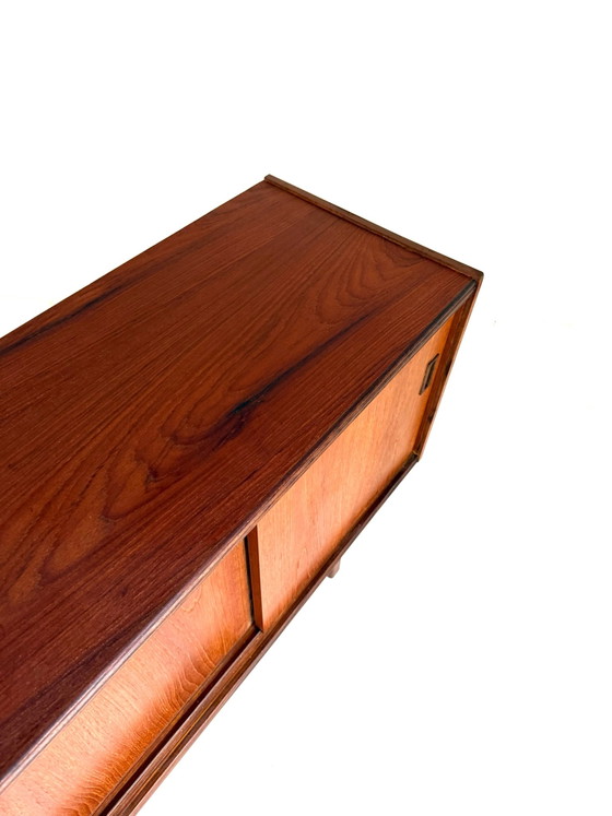 Vintage Danish teak sideboard, 1960s, Wood, Brown (photo 10 of 11)
