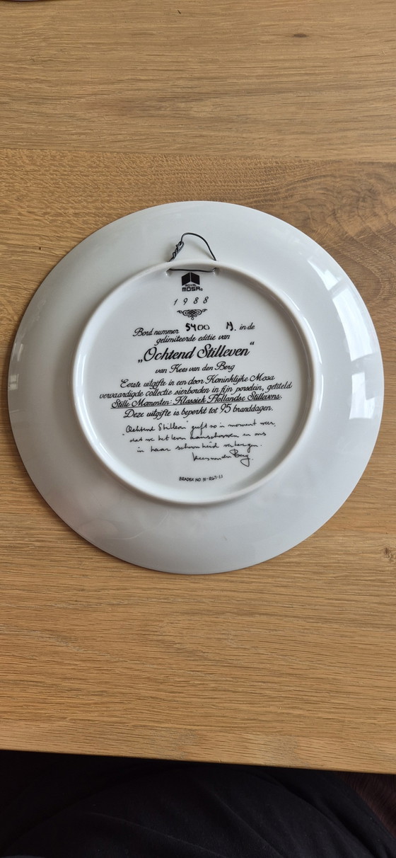 2x Zierteller von Kees van een Berg – Royal Mosa, Wanddekoration, Porcelain (photo 4 of 5)