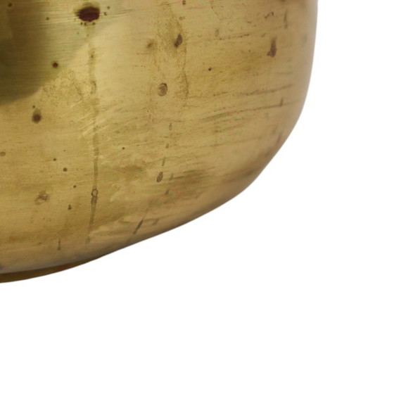 Großer Blumentopf aus Messing, Repoussé Frankreich, 25 cm – Pflanzkübel, Brass (photo 14 of 15)