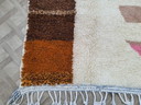 Handmade Moroccan rug in pure wool with traditional colorful patterns, 140/260 cm