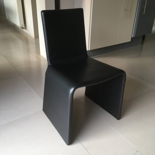 8 x Porada Lederdesignstühle