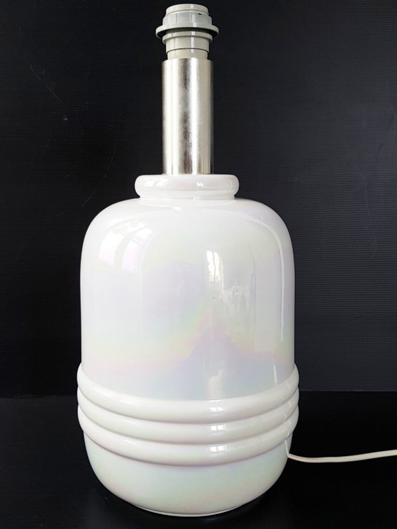 Image 1 of MAGNIFICENT AROMA LAMP WITH MOTHER-OF-PEARL CERAMIC BASE, 1970s VINTAGE, 70S