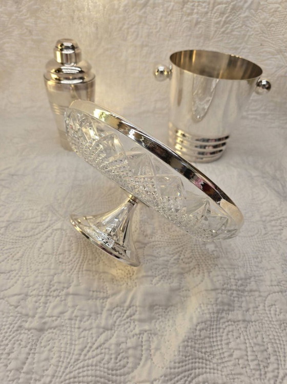3-piece silver-plated metal appetizer set – Table accessories, Glass (photo 5 of 5)