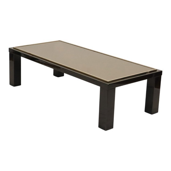 Salontafel Belgo Chrom Hollywood Regency Design, Belgochrom, Glas, Metaal, Gold (foto 21 van 24)