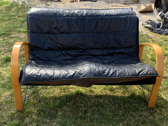 Divano vintage di Tord Bjorklund per Ikea, anni '80 – Sofà, Pelle (photo 2 of 5)