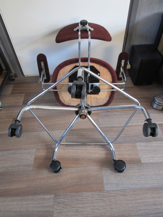 Image 1 of Vintage 1950s Adjustable Office Chair Possible From Egon Eiermann Germany